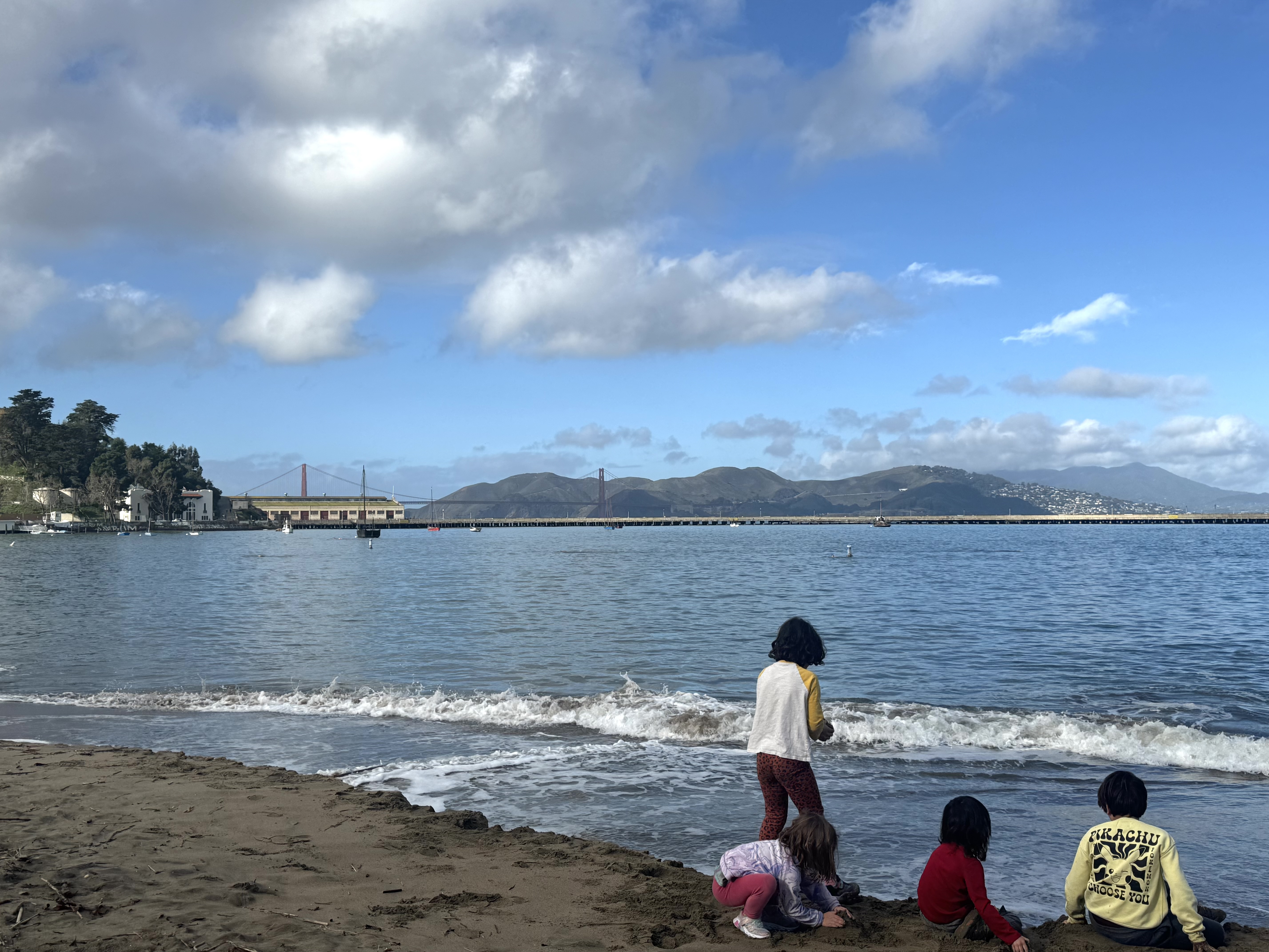 在渔人码头眺望金门大桥